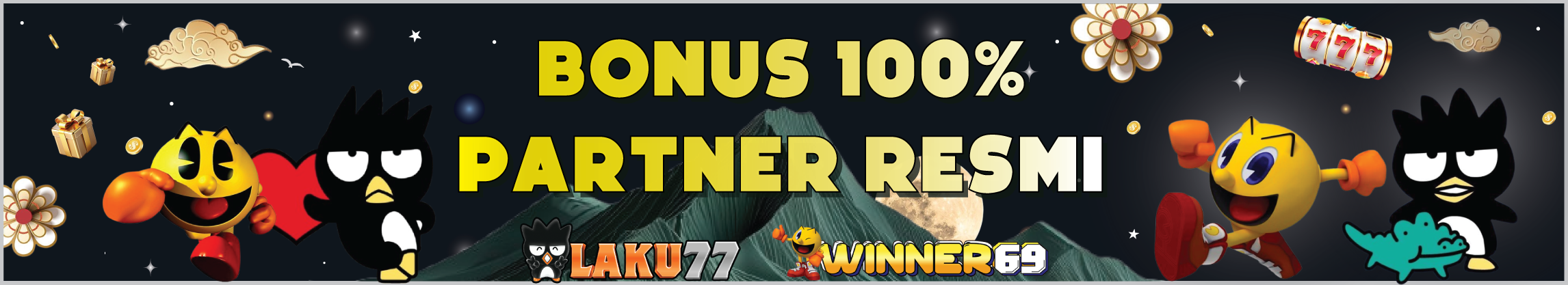 Laku77 Bonus New Member Official Partner 100%